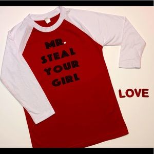 Youth 3/4 Sleeve valentine shirt